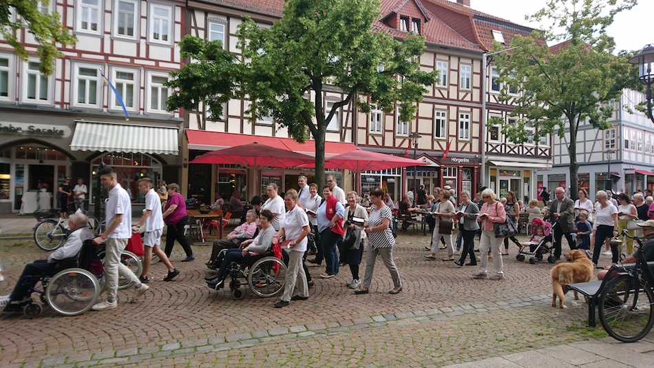 Fronleichnamsprozession 2019. Foto: Caritas