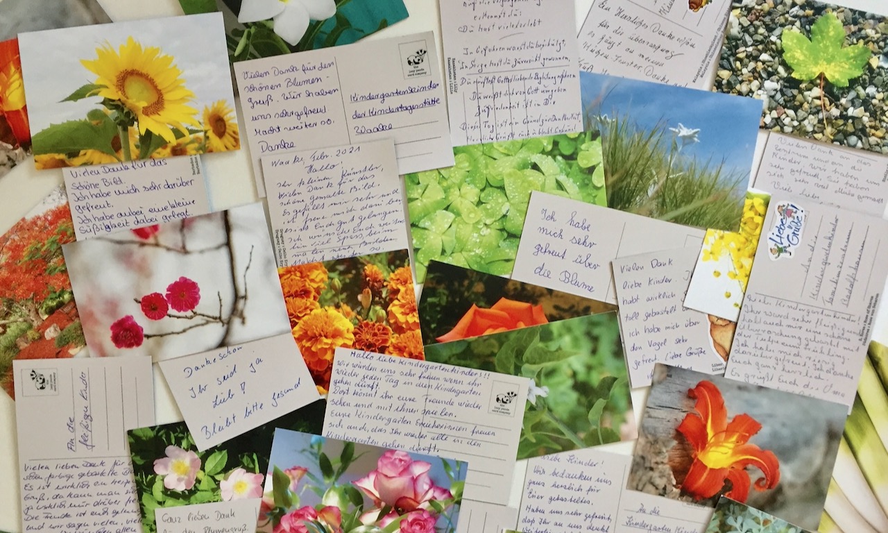 Im Kindergarten können nun viele Karten vorgelesen werden.