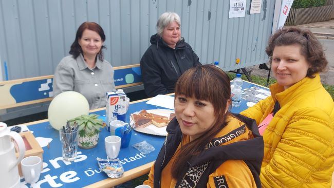 Gemeinsam.Weststadt.Aktiv.: die Bewohner:innen erfreuten sich …