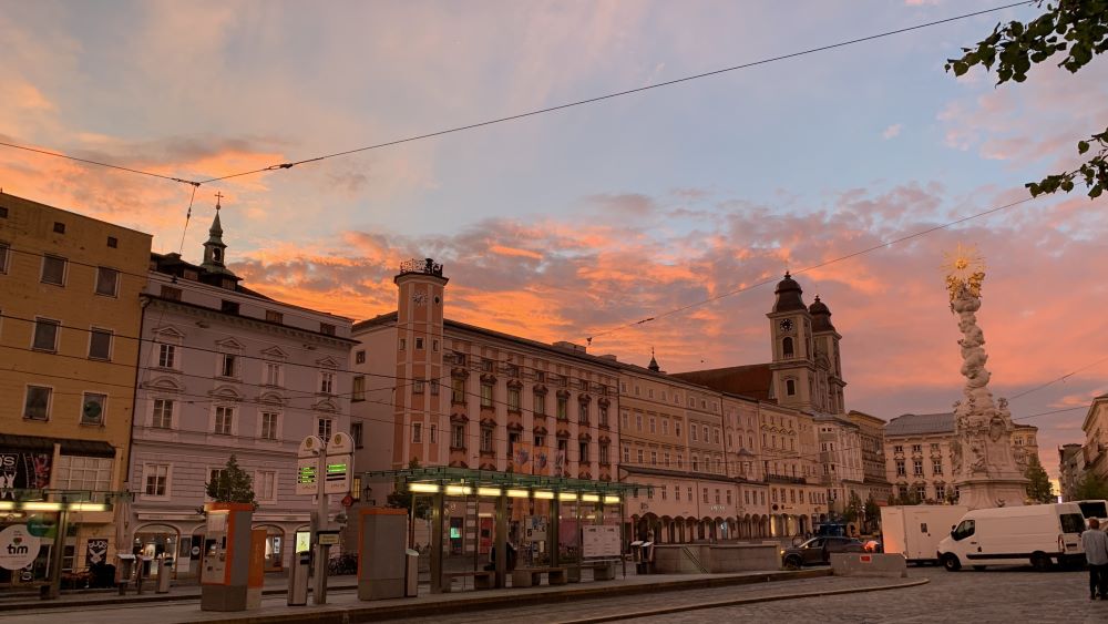 Morgenstimmung am Abreisetag in Linz. | Foto: Caritas