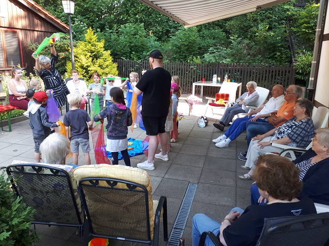 Kindergarten St. Johannes aus Westerode zu Besuch bei der Tagespflege Duderstadt | Foto: Jünemann/Caritas